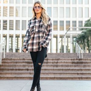 Kittenish Raleigh Fringe Flannel **SOLD OUT ONLINE